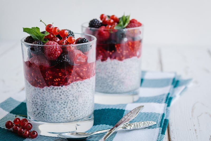Raspberry Chia Seed Pudding